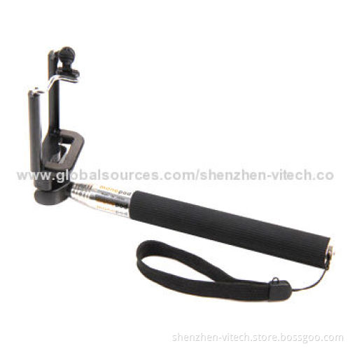 Extendable Handheld Monopod Gopro with Factory Price, OEM Orders Welcomed